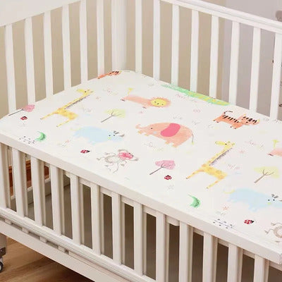 Drap housse lit bébé douceur premium variante safari des petits