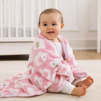 bebe au chaud et en securite dans couverture bebe coton bio doux