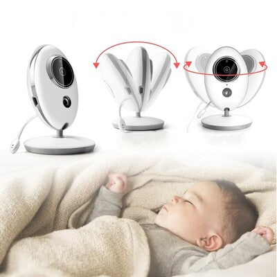 Bébé couché sous contrôle bienveillant caméra surveillance bébé longue vision avec direction et angle changeables