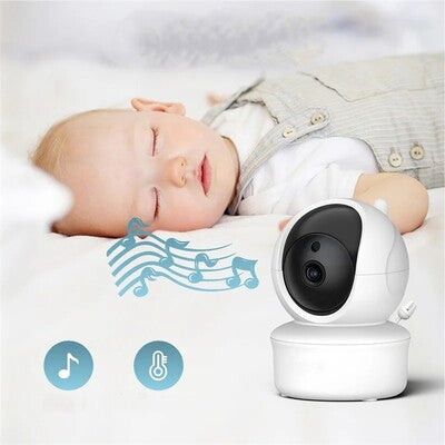 Bébé endormi bercé par douces sonorités caméra surveillance bébé vision plus 5 pouces