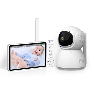 Bébé souriant en image sur moniteur caméra bébé intelligente