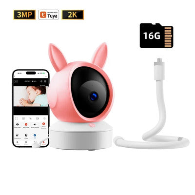 Caméra bébé vision HD variante avec prise et carte 16G
