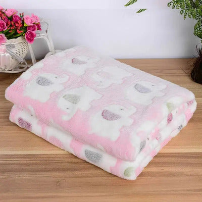 couverture bebe coton bio doux variante rose