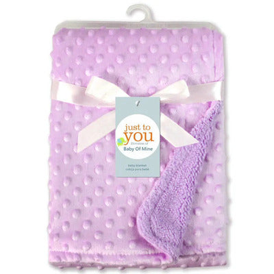 couverture bebe douceur nature variante lavande minky packaging