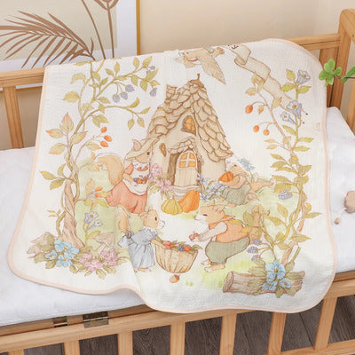 Couverture bébé Douceur Sécurisante variante écureuils
