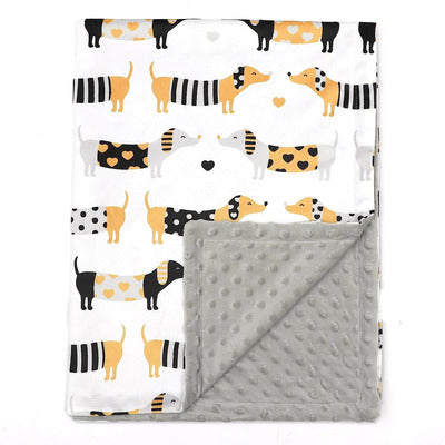 couverture bebe doux tresor variante chiens