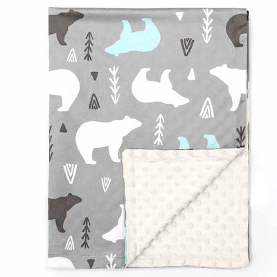 couverture bebe doux tresor variante ours polaires
