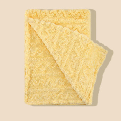 Couverture bébé nature douce variante jaune