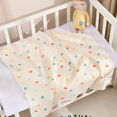 Couverture bébé ultra-douce variante cœur