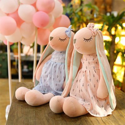 design fin et raffiné peluche lapin Douceur Réconfortant