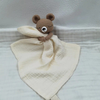 Doudou bébé tendresse réconfortante variante beige