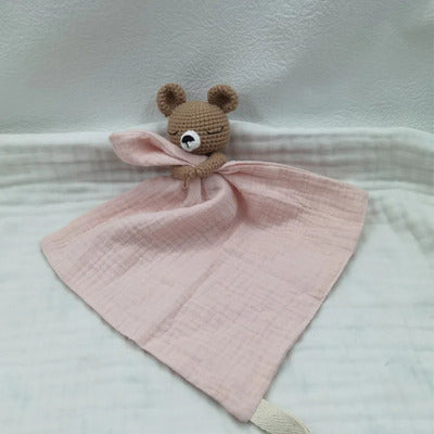 Doudou bébé tendresse réconfortante variante rose
