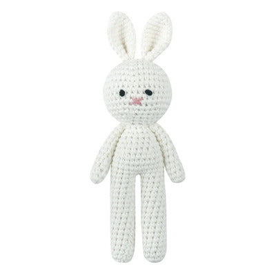 Doudou lapin câlin apaisant variante blanche