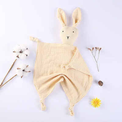 Doudou lapin compagnon apaisant variante beige