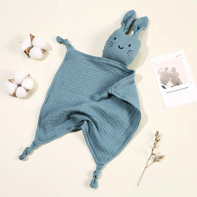 Doudou lapin Douceur réconfortante variante bleu