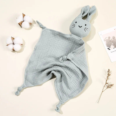 Doudou lapin Douceur réconfortante variante gris-bleu