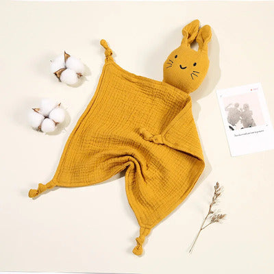 Doudou lapin douceur réconfortante variante orange