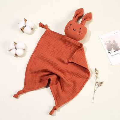 Doudou lapin Douceur réconfortante variante rouge 