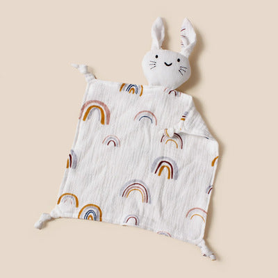 Doudou Lapin Ultra-doux Nuit Sereine variante arc-en-ciel