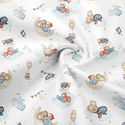 Drap housse lit bébé douceur plus variante chats voyageurs