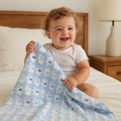 enfant enchante par motifs couverture bebe coton bio doux