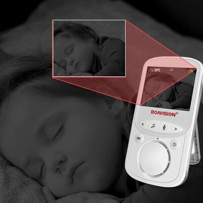 Enfant endormi sous contrôle caméra surveillance bébé longue vision