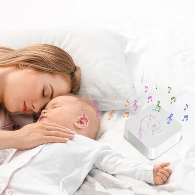 Maman et bébé profondément endormis par sons doux veilleuse bruit blanc secret du sommeil