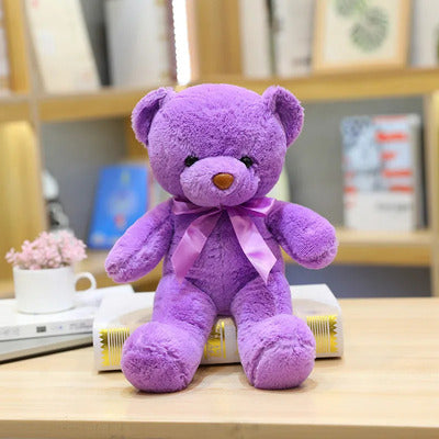 Ours en peluche Câlin artisanal variante violet