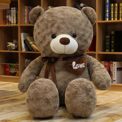 Ours en peluche Douceur Câline variante marron taupe foncé