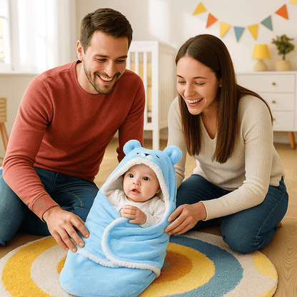 parents joyeux confort nouveau ne