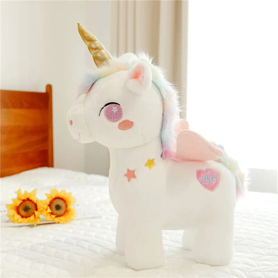 Peluche licorne Enchantée variante rose