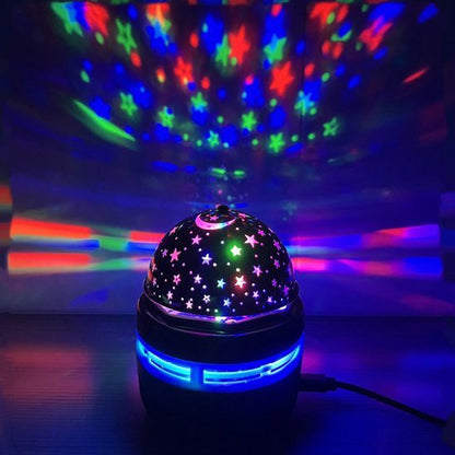 veilleuse bebe projection plafond ciel etoile en action